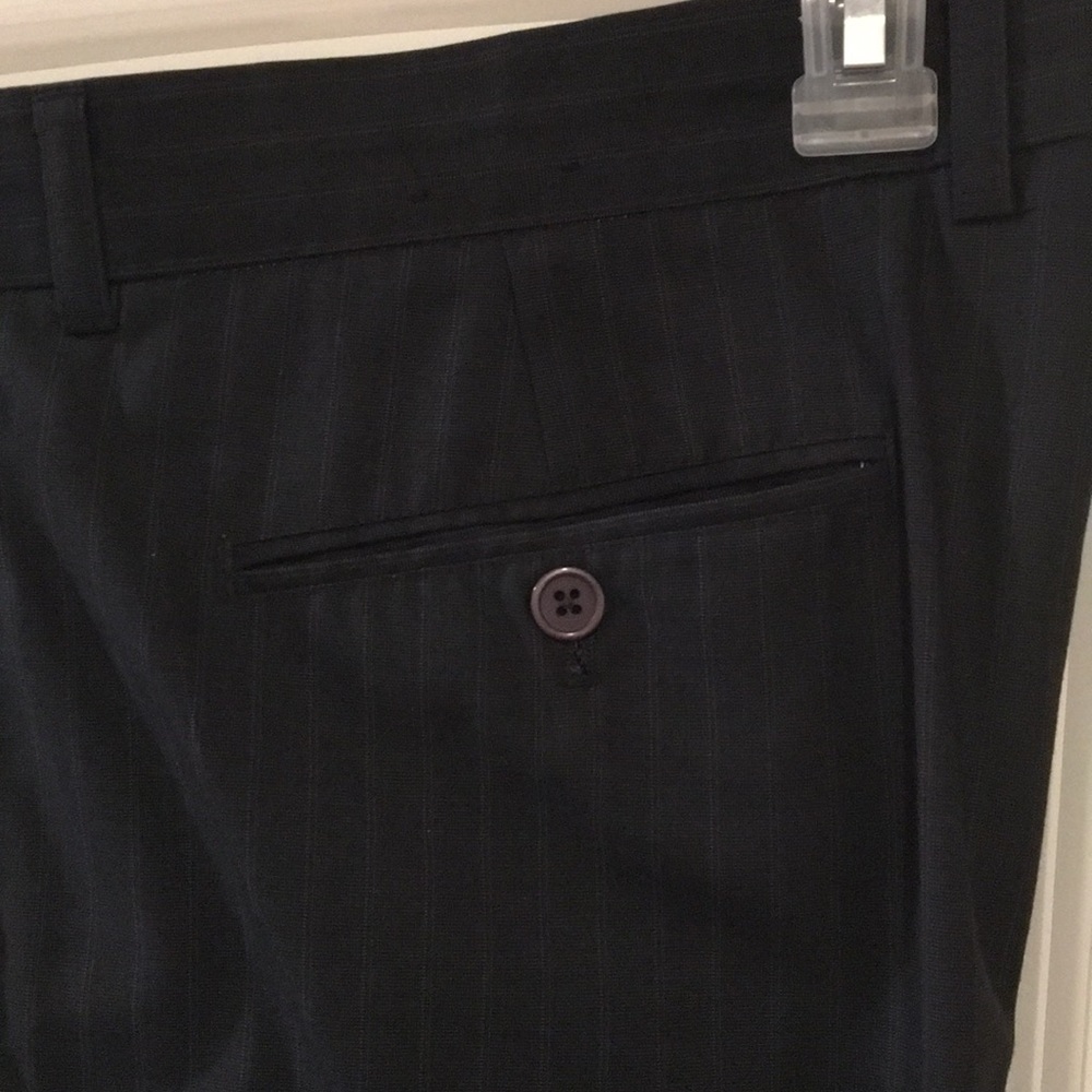 Lines Dome Navy Dress Pant with Light Pinstripe